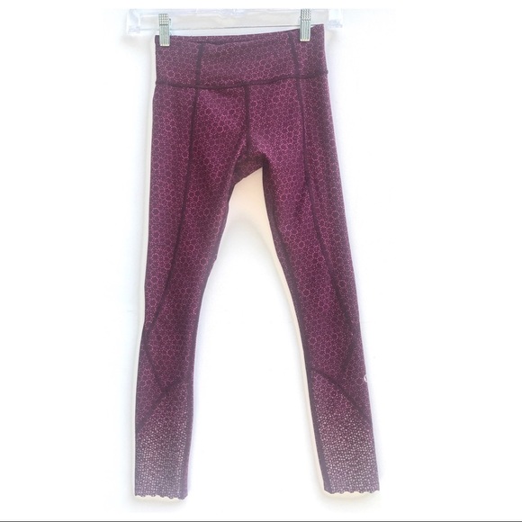 LULULEMON Tight stuff Bordeaux pants 2 leggings rare - Picture 4 of 9